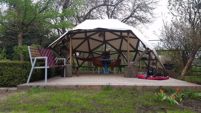 How I built a domed gazebo - My, Building, , Alcove, Dome, Longpost, With your own hands, Handmade