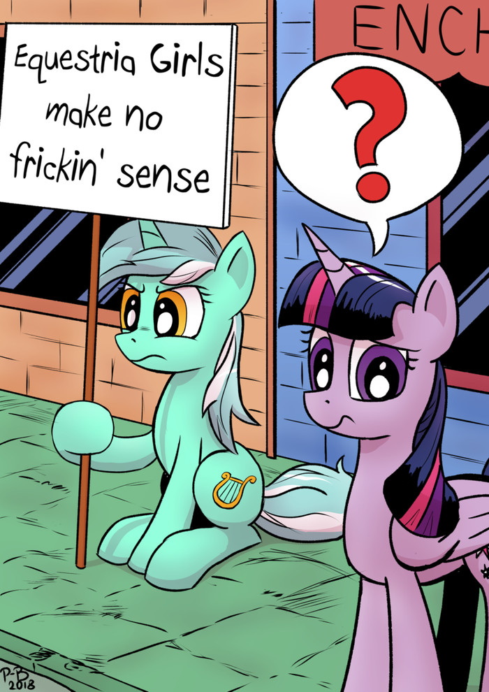 EG makes no fucking sense! - My little pony, Twilight sparkle, Lyra heartstrings, Equestria girls