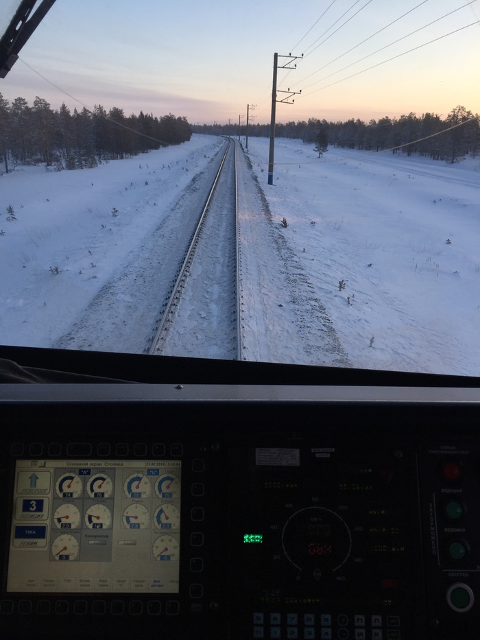 February 23.... - My, Russian Railways, YaNAO, 2te116u, Good morning