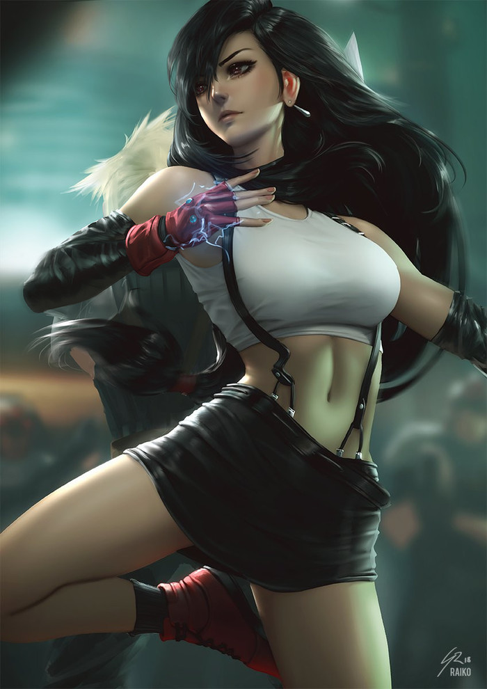 Tifa - Anime art, Tifa lockhart, Final Fantasy, Raikoart