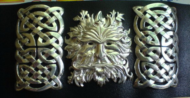 Greenman bracelet - My, Silver, A bracelet, Handmade, Longpost