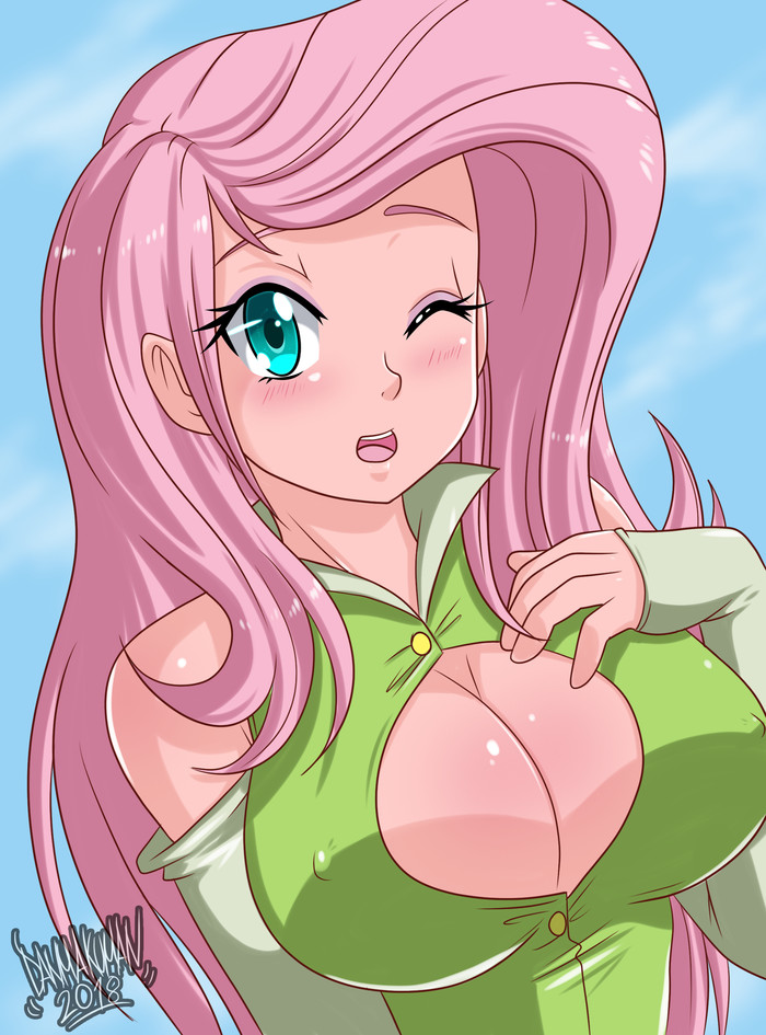 Fluttershy - My little pony, Equestria girls, Fluttershy, MLP Edge, Danmakuman