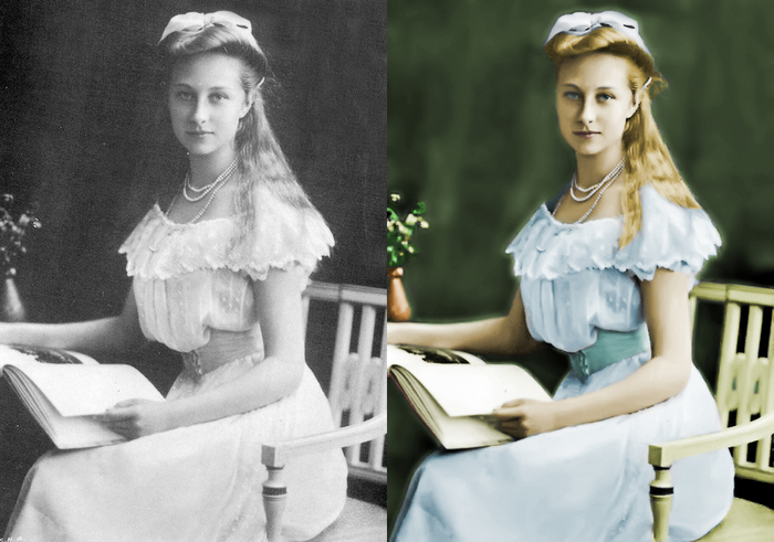 Victoria Louise of Prussia - My, Story, Princess, Colorization, Photo restoration, It Was-It Was