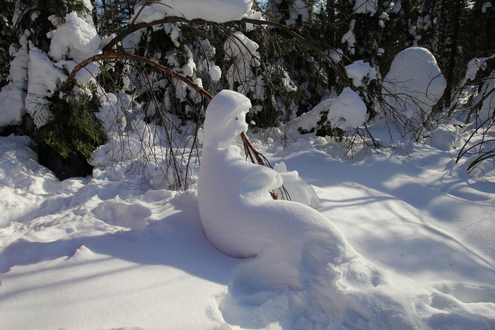 Snow woman - Southern Urals, Taganay