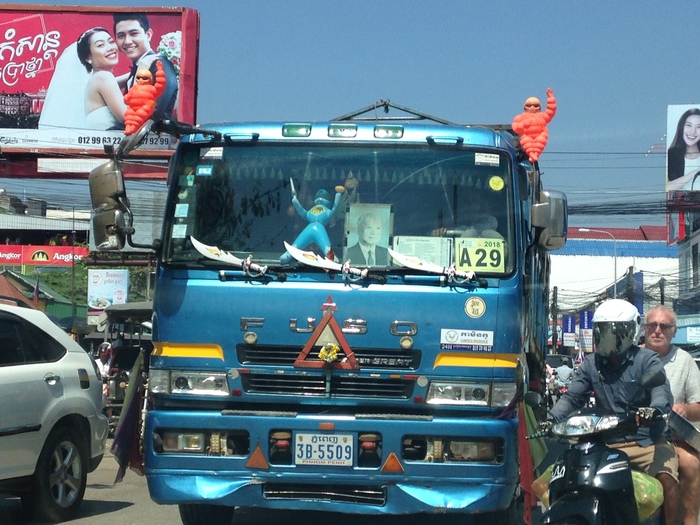 Cambodian truck. - My, Cambodia, Truck, Travels, Asia