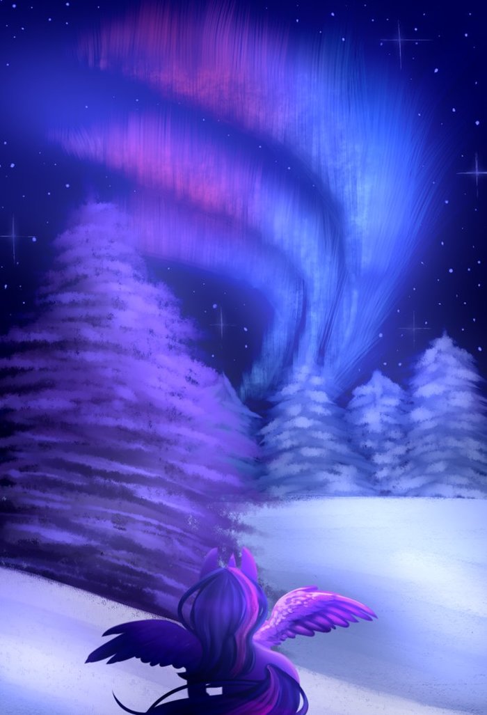 Winter's Night My Little Pony, Ponyart, Twilight Sparkle