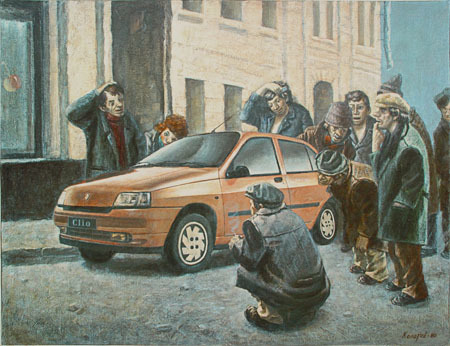 Nonconformist artist Vasily Kolotev and his anti-Soviet painting - Artist, , Nonconformist, Longpost