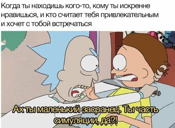 Part of the simulation - Rick and Morty, In contact with, Memes
