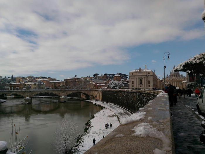 Roma - My, Snow, Travels, Italy, What?, Rome, Weather