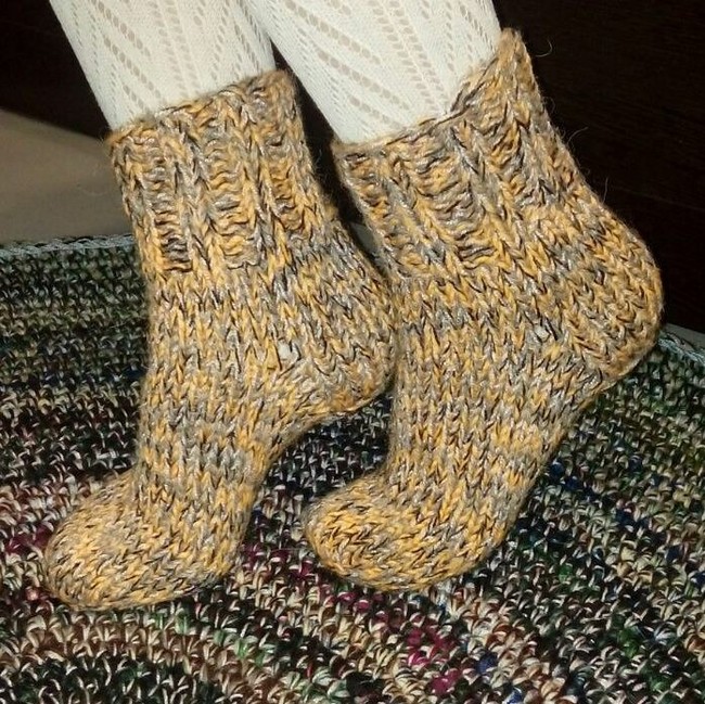 Do adults wear knitted socks? - My, Socks, Knitting, , With your own hands, Longpost