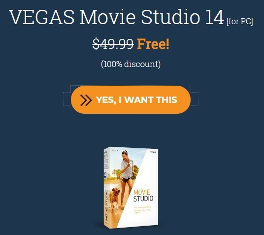 VEGAS Movie Studio 14 giveaway - Sony vegas PRO, , , , Installation, Video editing, Freebie, Distribution