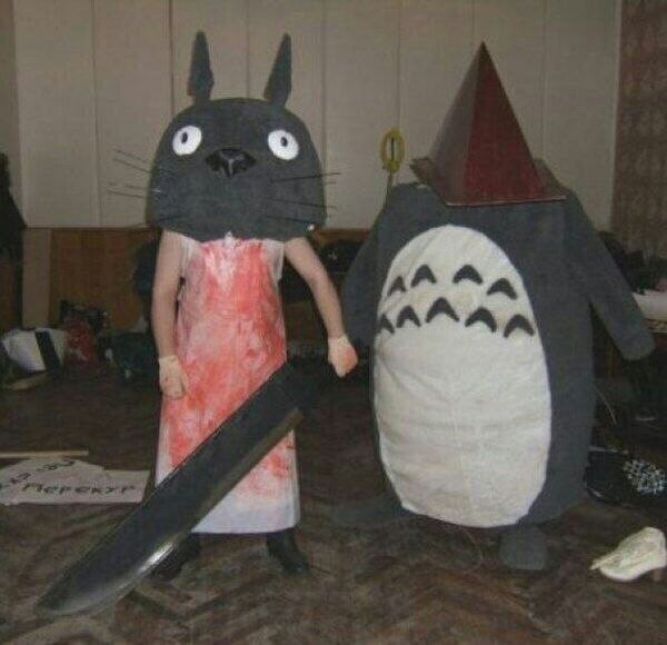 Silent Totoro - Silent Hill, My neighbor Totoro, Cosplay