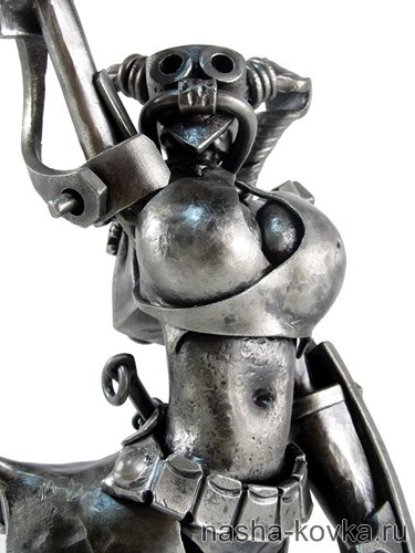 Harley Quinn is an iron lady. - My, Harley quinn, , Sculpture, Metal products, Forging, Longpost