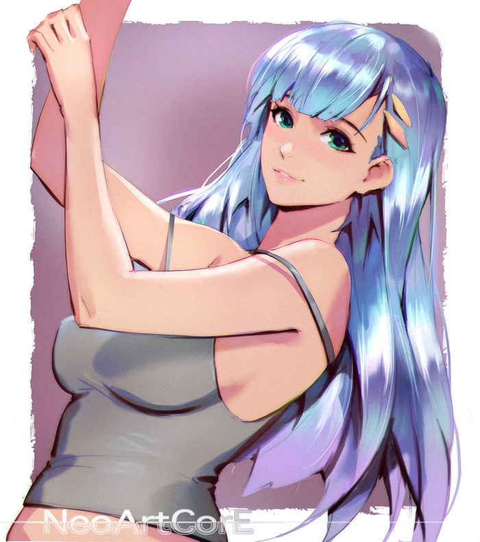 Lady Blue - Deviantart, Art, Girls, Drawing, Anime art, Neoartcore