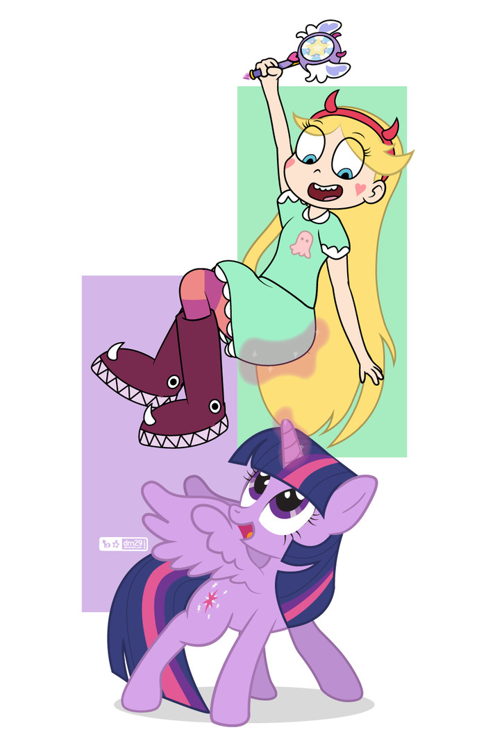 Magic is Magic - My Little Pony, Кроссовер, Twilight sparkle, Star vs Forces of Evil, Star Butterfly, Dm29