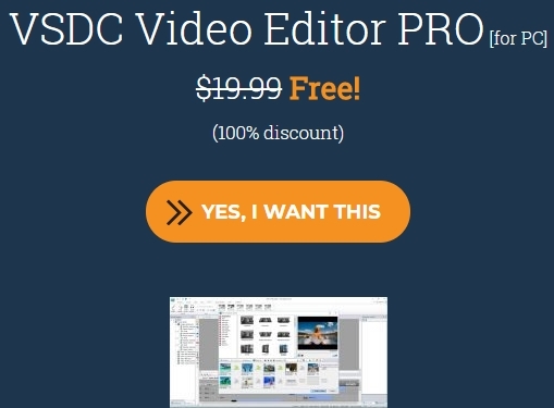VSDC Video Editor PRO [Giveaway] - Video editing, Installation, Video editor, Freebie, Program, Software