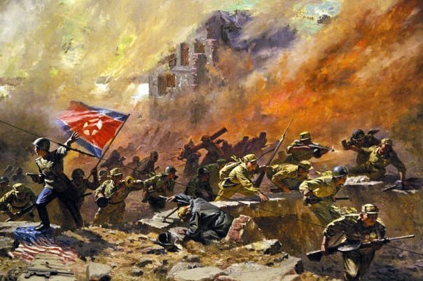 Works by DPRK artists dedicated to the Korean War - Art, North Korea, Drawing, Longpost, Agitation