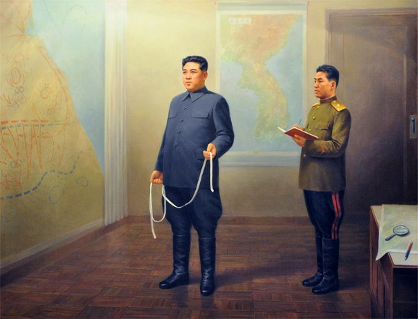 Works by DPRK artists dedicated to the Korean War - Art, North Korea, Drawing, Longpost, Agitation