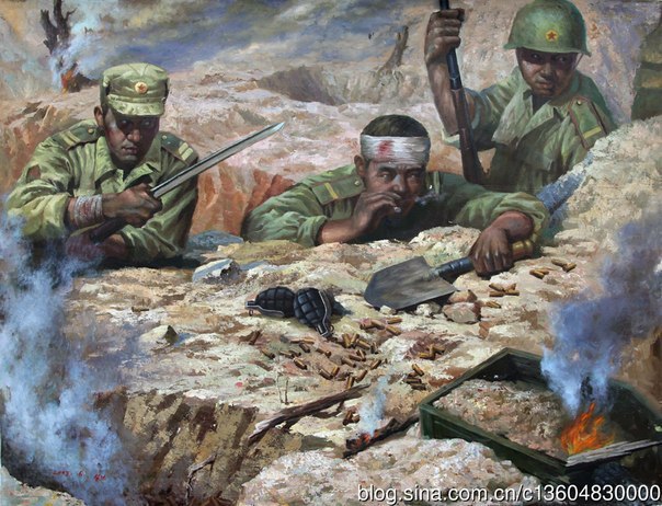 Works by DPRK artists dedicated to the Korean War - Art, North Korea, Drawing, Longpost, Agitation