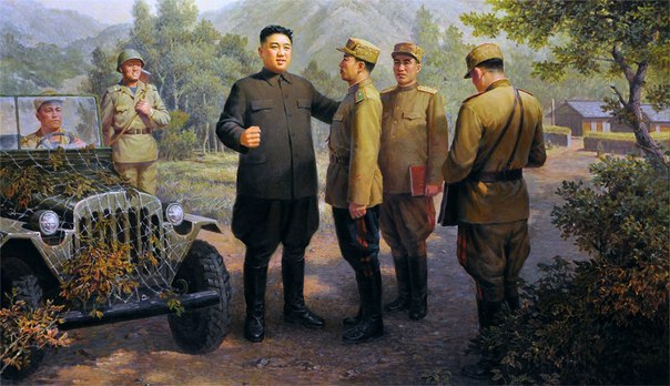 Works by DPRK artists dedicated to the Korean War - Art, North Korea, Drawing, Longpost, Agitation