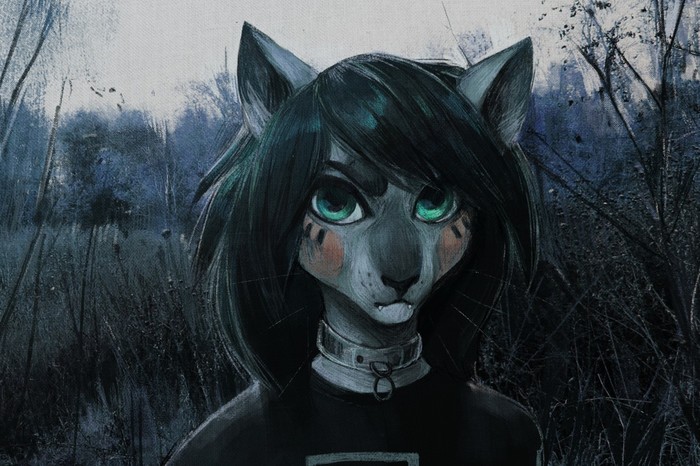 Haze - Furry, Hriscia, Furry art, Traditional art