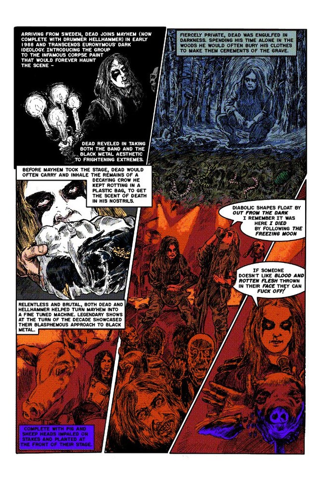 The bloody history of Norwegian black metal will be turned into a comic book series - Black Circle, Euronymous, Varg Vikernes, Norway, Black metal, Video, Longpost, Death metal