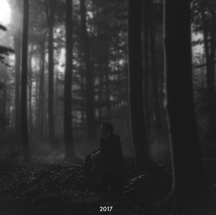 In the woods somhere - My, Black and white photo, Photographer, Photoshop master, League of photographers, Black and white, Forest, 2017