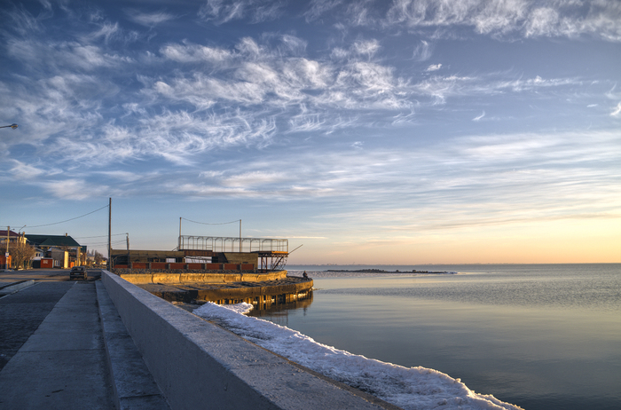 Marine - My, My, The photo, Sea, Sky, HDR, Clouds, Embankment