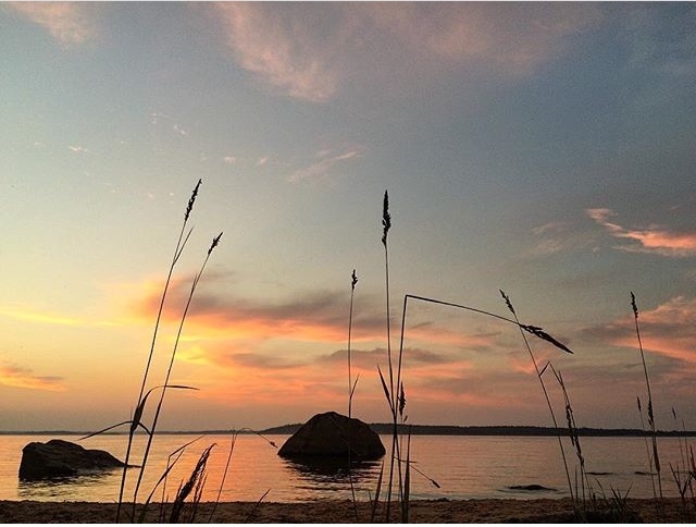 Sunset on Ladoga - My, Sunset, Ladoga, Summer