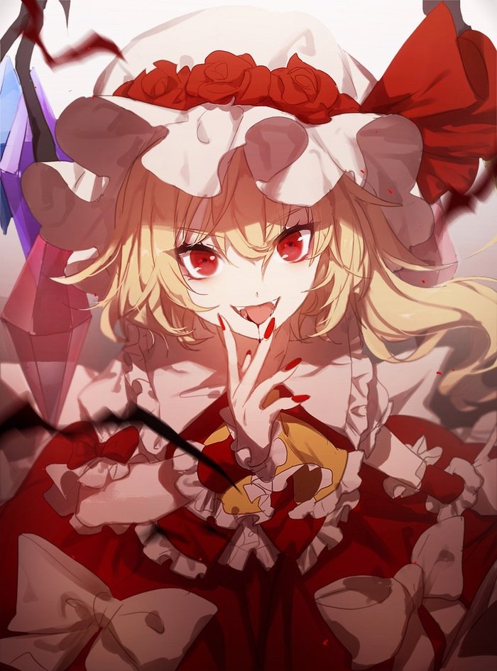 Flandre , Anime Art, Touhou, Flandre Scarlet, No-kan