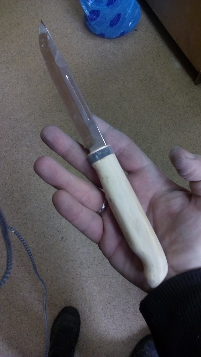 Робкая попытка сделать нож из напильника. нож, своими руками, рукожоп, когда делать нечего, длиннопост, моё