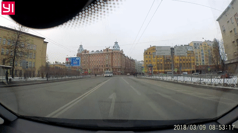 Jumped to red. Instant karma. - My, DPS, Saint Petersburg, Taxi, Instant Karma, GIF, On red, Karma, Violation of traffic rules