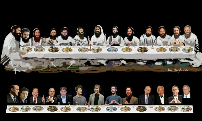 Relatives are not chosen ... - Relatives, Jews, Father, Pope Francis I, Dinner, The last supper, Guys, Painting