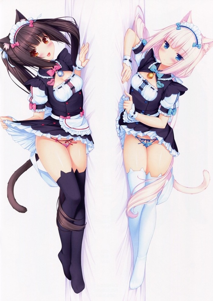 Chocola and Vanilla art - Anime Art, Аниме, Chocola, Vanilla, Nekopara, Ушастые, Панцу