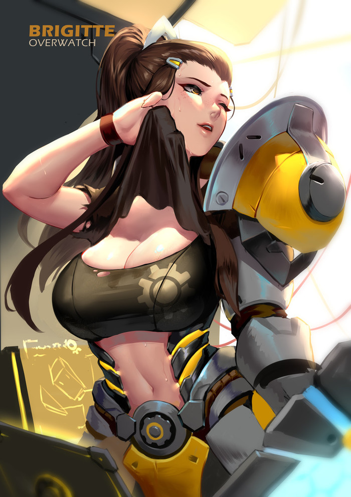 Overwatch Art Overwatch, , Brigitte, Blizzard, 