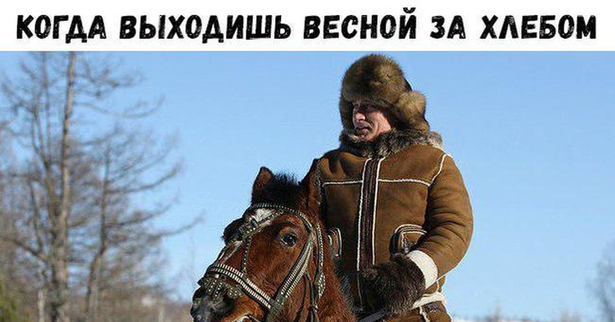На коне у него огромный план