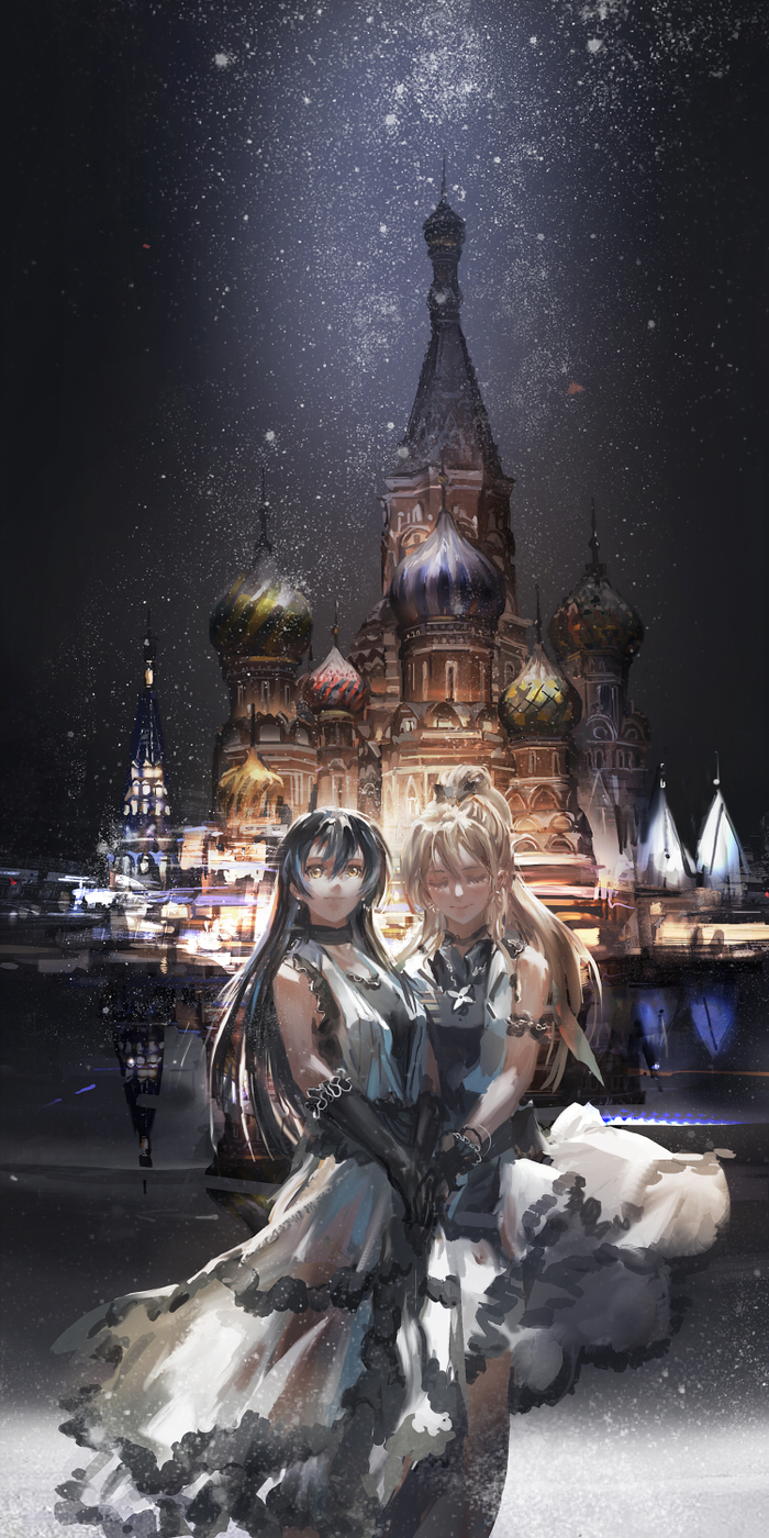 Moscow - Anime art, Anime, Love live! School idol project, Sonoda umi, Ayase eli, STU DTS