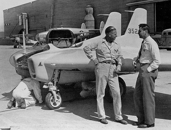 Northrop XP-79B «Flying Ram» - Xp-79b, Flying Ram, Нортроп, Northrop, Экспериментальный самолет, Длиннопост, Видео, Летающее крыло, Гифка