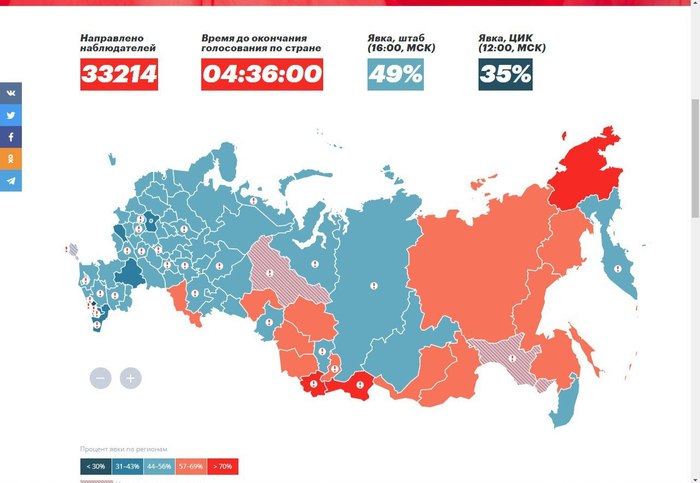 Turnout according to Navalny at the moment - Politics, Elections, Turnout, Alexey Navalny