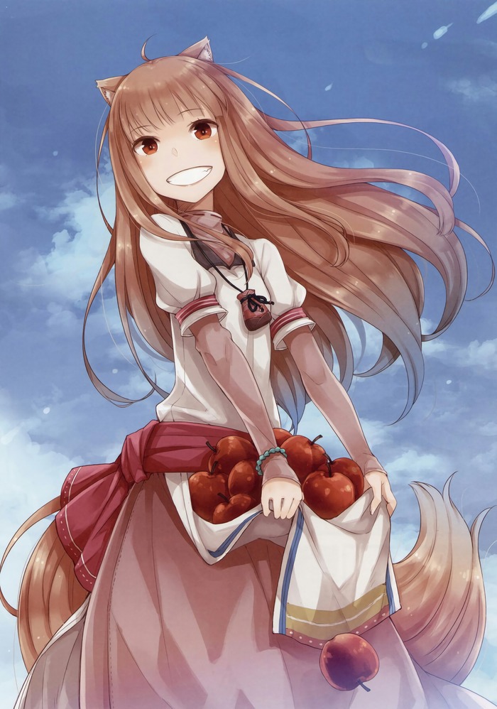 Wise Wolf of Yoitsu - Anime art, Anime, Spice and Wolf, Horo holo, Holo, Ayakura Juu, Art