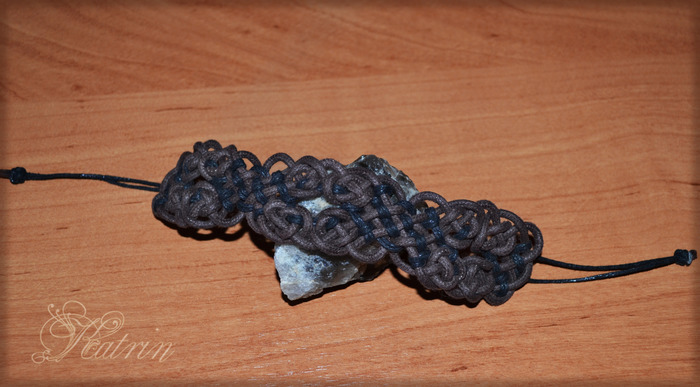 Brown braided bracelets. - My, , Celtic pattern, , Brown, Big, Amber, Presents, Needlework without process, Longpost, Weaving