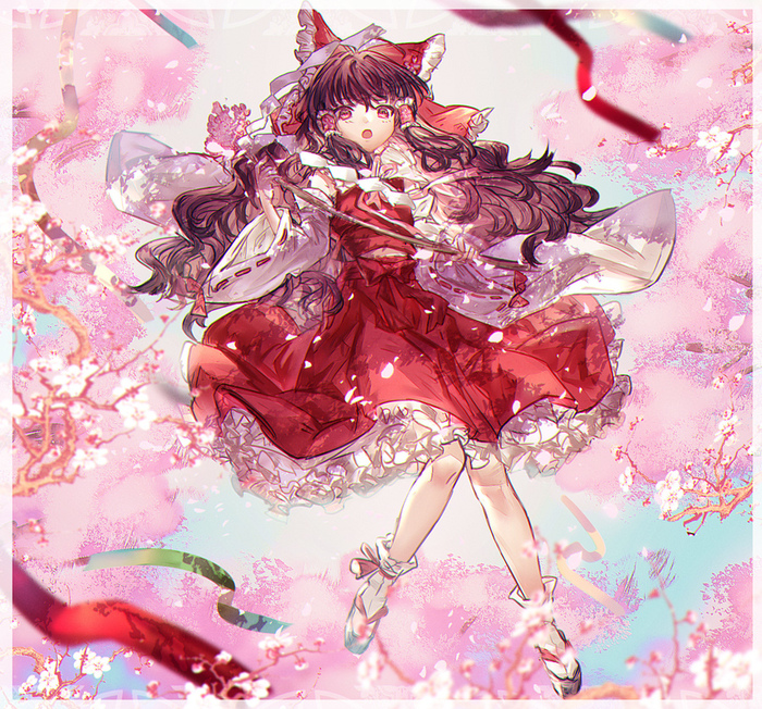 Hakurei Reimu Touhou, , Anime Art, ,  , Hakurei Reimu, Shionty, 