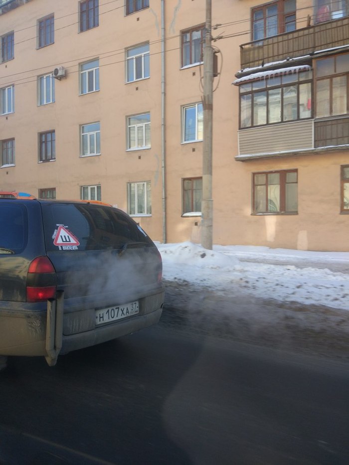 Лишь бы задница не загорелась... - Моё, Авто, Евро-6, Глушитель, Кулибин, Кулибины