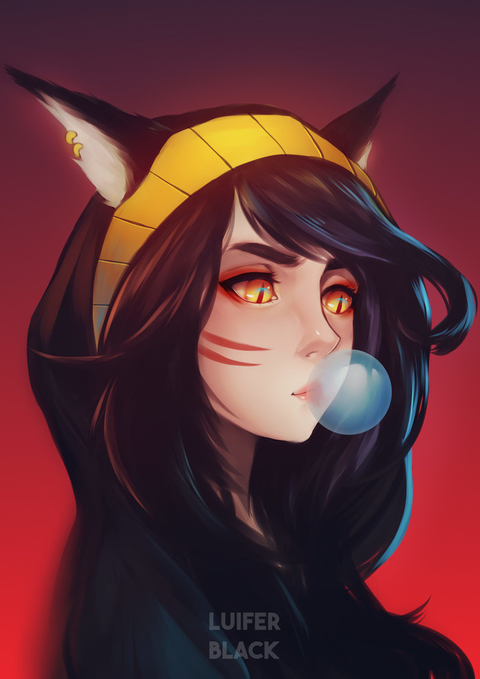 Ahri Anime Art, , League of Legends, Ahri