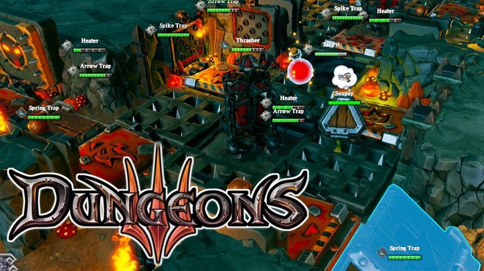 Dungeons 3: an effective combination of traps to completely stop the heroes - My, Dungeons 3, Trap, Longpost