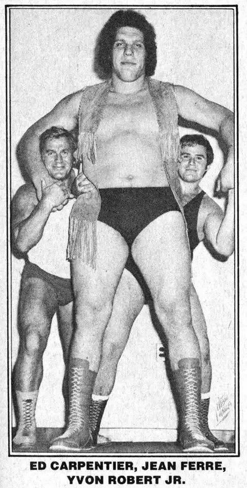 Edouard Carpentier, Jean Ferre aka Andre tha Giant, Yvon Robert Junior - , , , , , Wrestling, Slavs