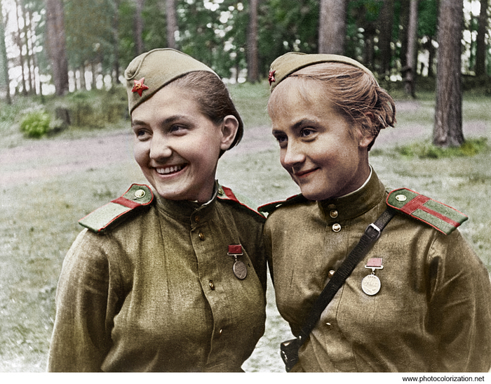 My coloration - My, Colorization, The Great Patriotic War, , Longpost, The photo