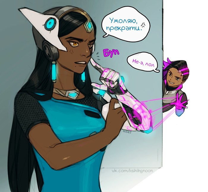 Anything can be hacked... - Overwatch, Blizzard, Games, Symmetra, Sombra