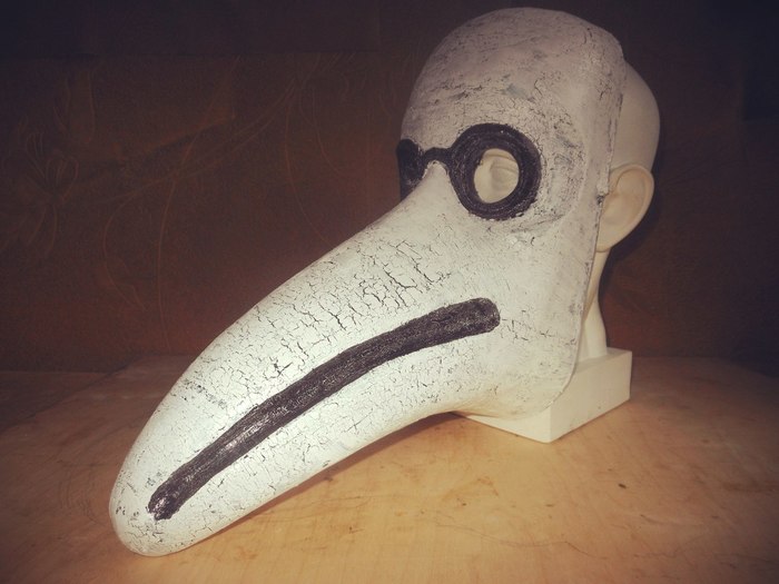 Plague Doctor Mask - My, Mask, Carnival, Creation, With your own hands, Art, Venetian mask, Handmade, Art, Longpost