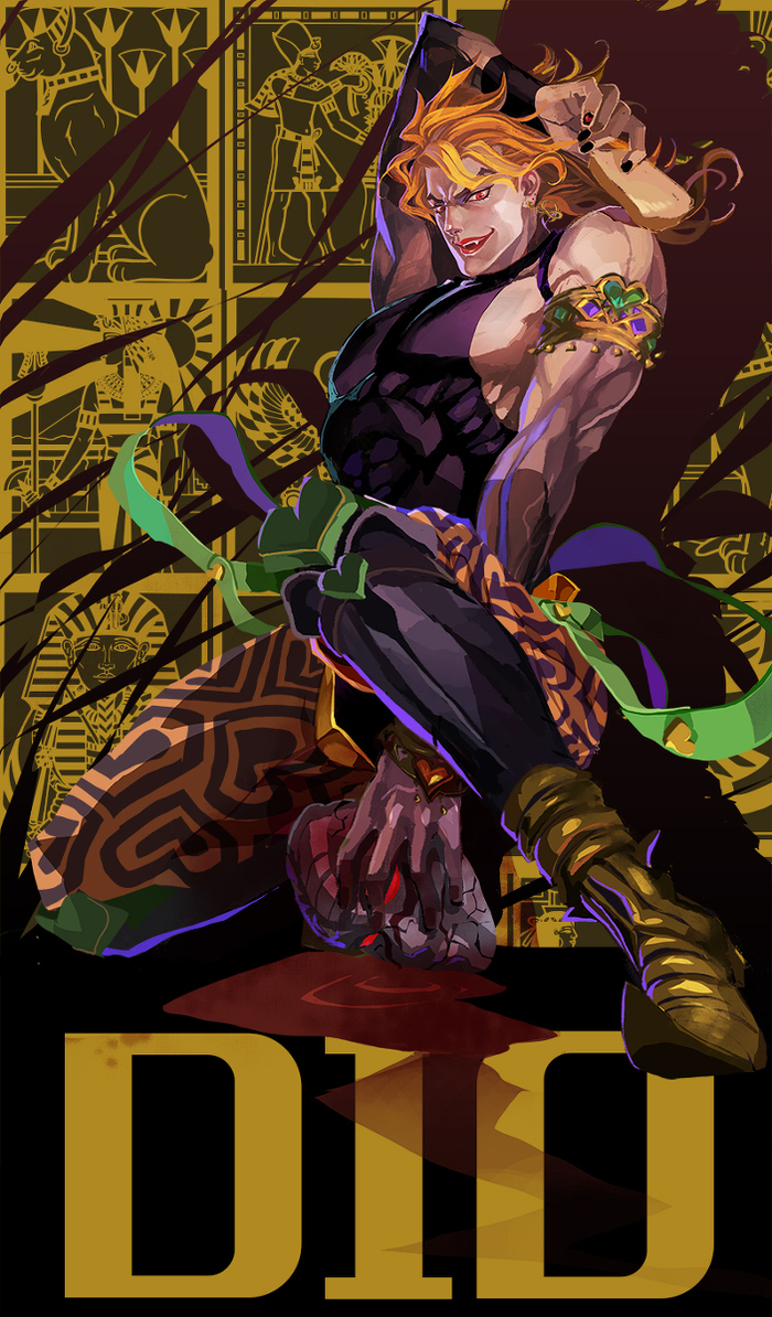 I DIO I - Anime Art, Арт, Jojos Bizarre Adventure, Pixiv, Twitter, Длиннопост